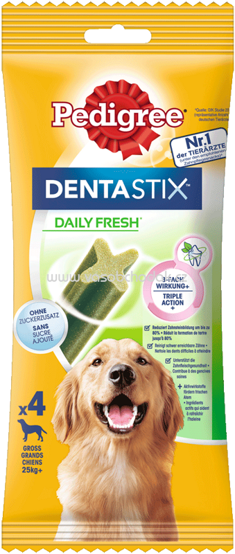 Pedigree Dentastix Daily Fresh Grosse Hunde, ab 25 kg, 4 St Pedigree Dentastix Daily Fresh Grosse Hunde, ab 25 kg, 4 St