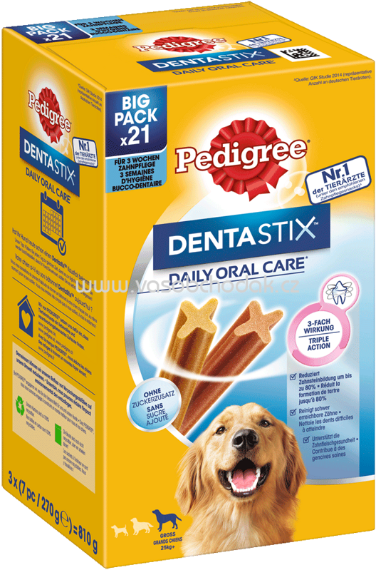 Pedigree Dentastix Daily Oral Care Grosse Hunde, ab 25 kg, 21 St Pedigree Dentastix Daily Oral Care Grosse Hunde, ab 25 kg, 21 St