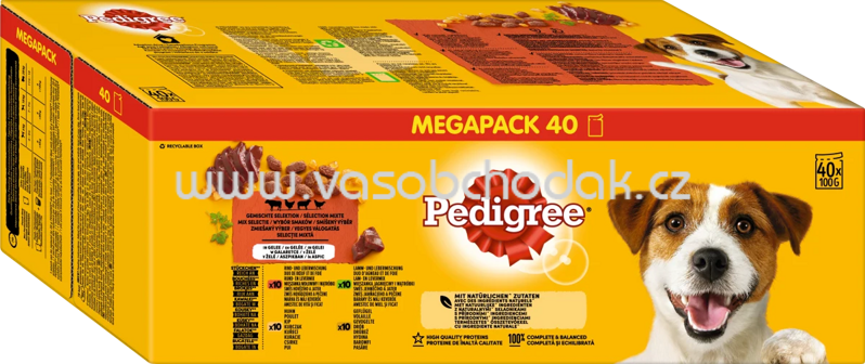 Pedigree Portionsbeutel Gemischte Selektion in Gelee, 40x100g Pedigree Portionsbeutel Gemischte Selektion in Gelee, 40x100g