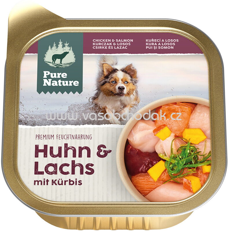 Pure Nature Hunde Nassfutter Adult Huhn & Lachs, 150g Pure Nature Hunde Nassfutter Adult Huhn & Lachs, 150g
