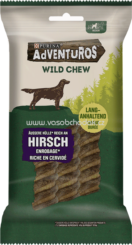 Purina AdVENTuROS Wild Chew für mittelgroße Hunde, 200g Purina AdVENTuROS Wild Chew für mittelgroße Hunde, 200g