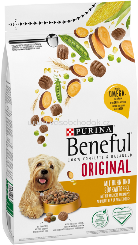 Purina Beneful Original mit Huhn, Süßkartoffel und Vitaminen, 1,4 kg Purina Beneful Original mit Huhn, Süßkartoffel und Vitaminen, 1,4 kg