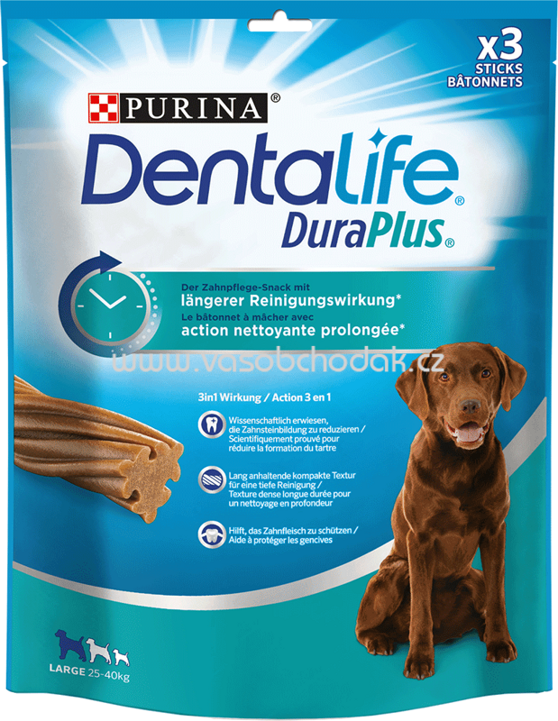 Purina Dentalife DuraPlus Maxi, 25-40 kg, 3 St Purina Dentalife DuraPlus Maxi, 25-40 kg, 3 St