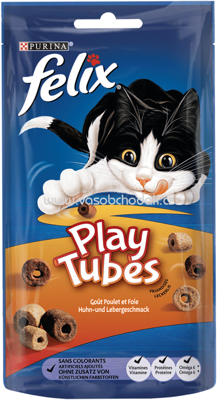 Purina Felix Play Tubes Huhn und Lebergeschmack, 180g