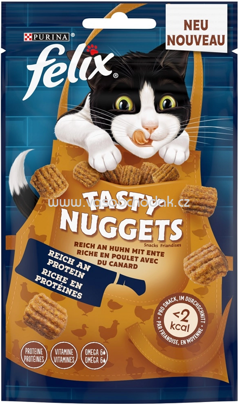Purina Felix Tasty Nuggets Reich an Huhn mit Ente, 180g Purina Felix Tasty Nuggets Reich an Huhn mit Ente, 180g