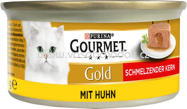 Purina Gourmet Gold Schmelzender Kern mit Huhn, 85g