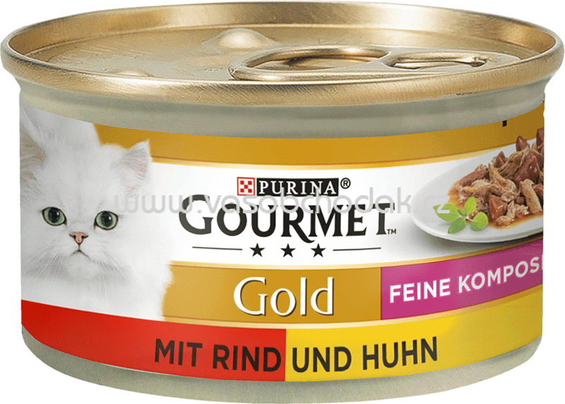 Purina Gourmet Gold Feine Komposition mit Rind und Huhn, 85g Purina Gourmet Gold Feine Komposition mit Rind und Huhn, 85g