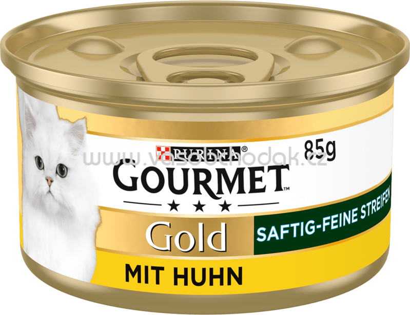 Purina Gourmet Gold Saftig Feine Streifen mit Huhn, 85g Purina Gourmet Gold Saftig Feine Streifen mit Huhn, 85g