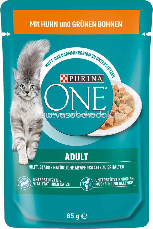 Purina ONE Adult mit Huhn und grünen Bohnen, 85g Purina ONE Adult mit Huhn und grünen Bohnen, 85g