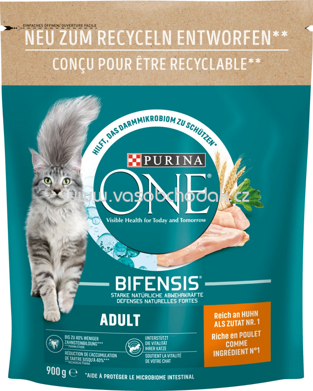 Purina ONE Adult reich an Huhn und Vollkorn–Getreide, 900g Purina ONE Adult reich an Huhn und Vollkorn–Getreide, 900g