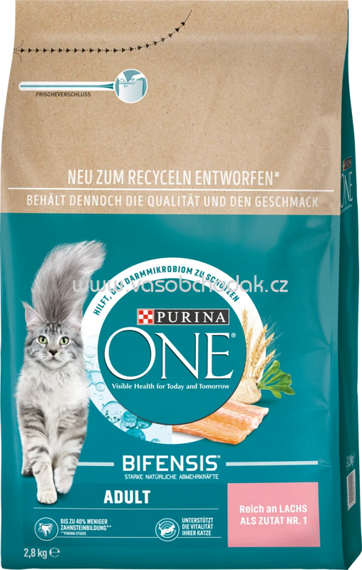 Purina ONE Adult reich an Lachs und Vollkorn-Getreide, 2,8 kg Purina ONE Adult reich an Lachs und Vollkorn-Getreide, 2,8 kg