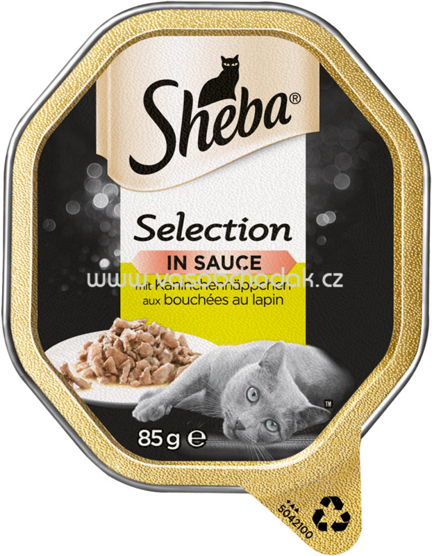 Sheba Schale Selection in Sauce mit Kaninchenhäppchen, 85g