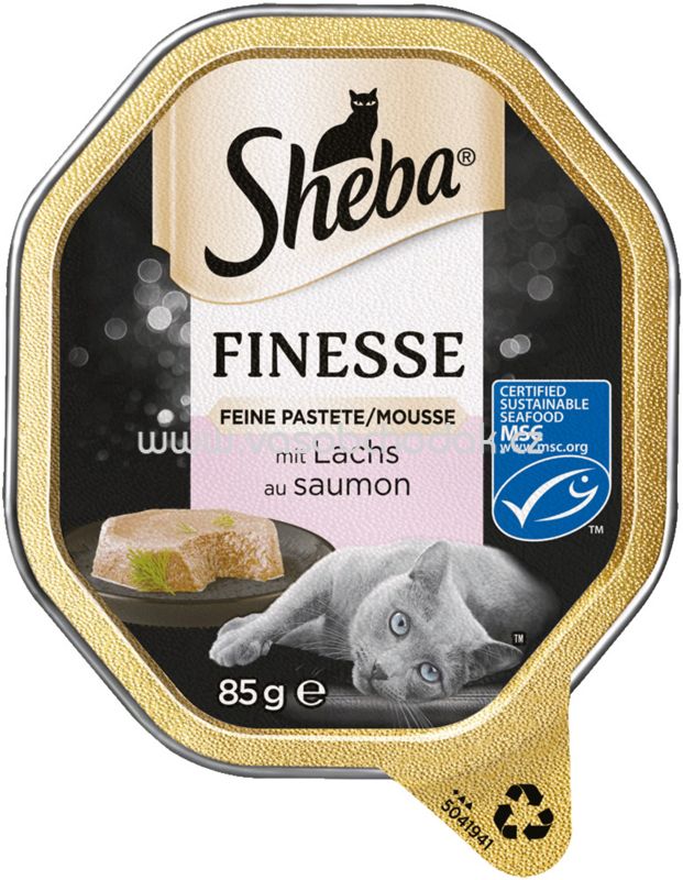 Sheba Schale Finesse Feine Pastete/Mousse mit Lachs, 85g Sheba Schale Finesse Feine Pastete/Mousse mit Lachs, 85g