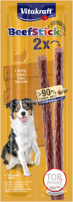 Vitakraft Beef Stick Original Pute, 2 St, 24g Vitakraft Beef Stick Original Pute, 2 St, 24g