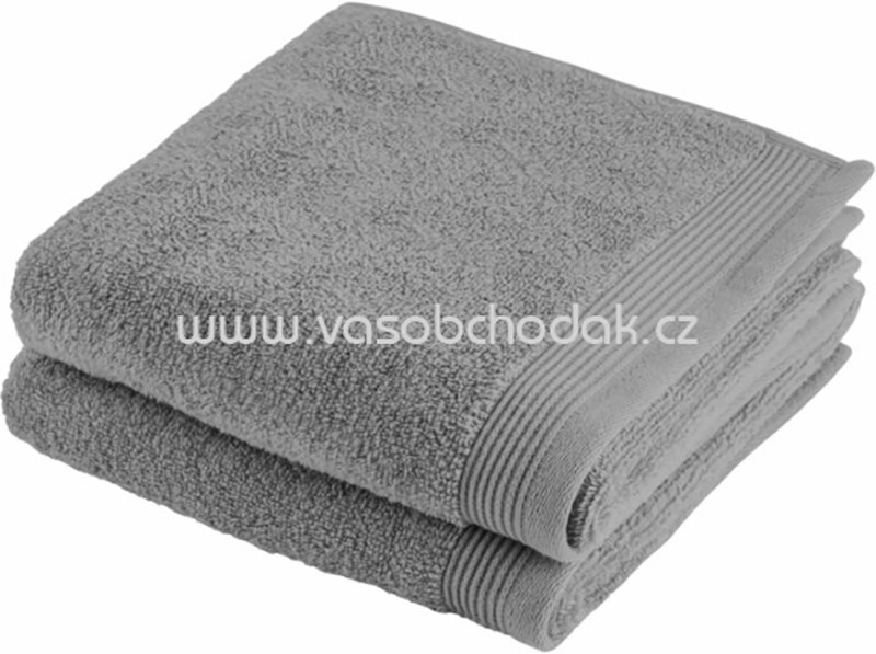 Möve For Frottana Frottier-Gästehandtücher grau, 2 St Möve For Frottana Frottier-Gästehandtücher grau, 2 St