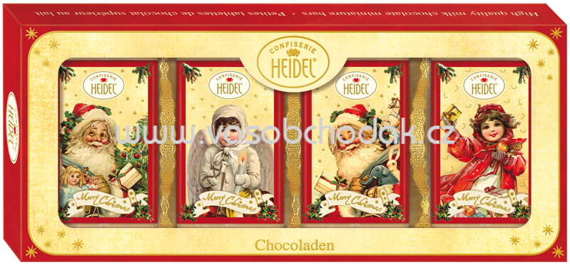 Heidel Weihnachts-Nostalgie Chocoladenpräsent, 80g Heidel Weihnachts-Nostalgie Chocoladenpräsent, 80g