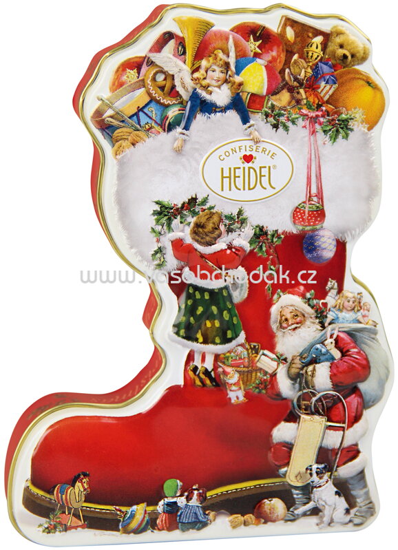 Heidel Weihnachtsstiefel Geschenkdose, 97g Heidel Weihnachtsstiefel Geschenkdose, 97g