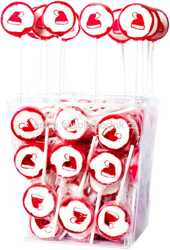 Amore Sweets Rocks X-Mas Lolly Weihnachtsmütze, 100×10g, 1 kg