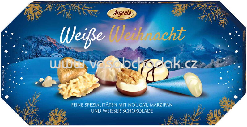 Argenta Weiße Weihnacht Pralinés, 173g