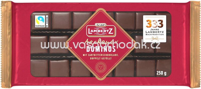 Lambertz Dominos Zartbitter, 250g Lambertz Dominos Zartbitter, 250g