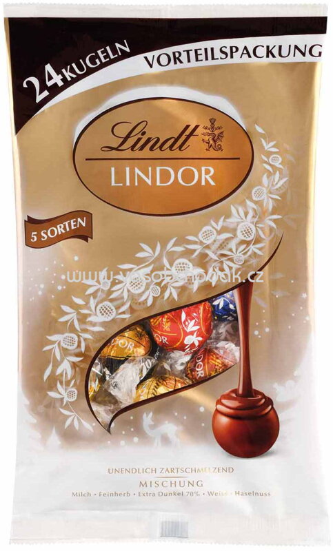 Lindt Lindor XXL Weihnachtsmix, 24 St, 300g