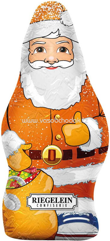 Riegelein Weihnachtsmann Nico Edel Vollmilchschokolade, 70g Riegelein Weihnachtsmann Nico Edel Vollmilchschokolade, 70g