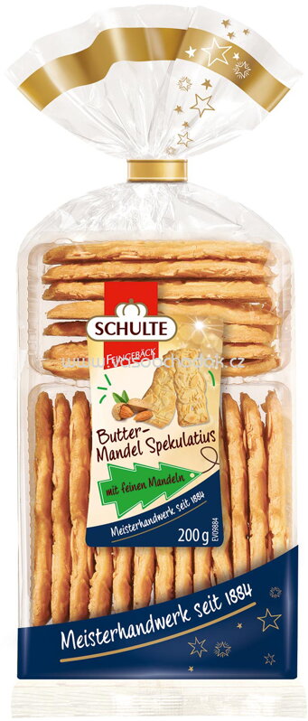 Schulte Butter-Mandel Spekulatius, 200g Schulte Butter-Mandel Spekulatius, 200g