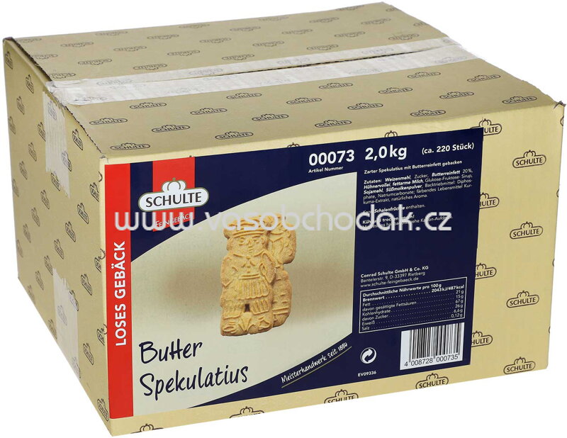 Schulte Butter Spekulatius, 2 kg Schulte Butter Spekulatius, 2 kg