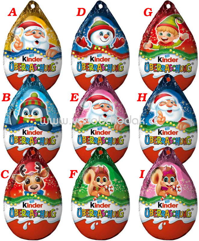 Kinder Überraschung Weihnachts-Anhänger 20g