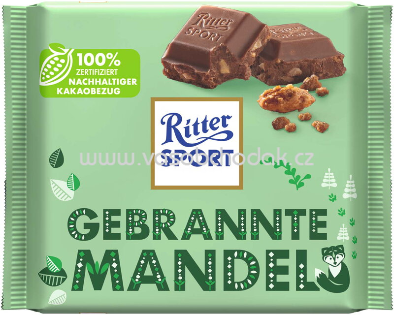 Ritter Sport Gebrannte Mandel, 100g