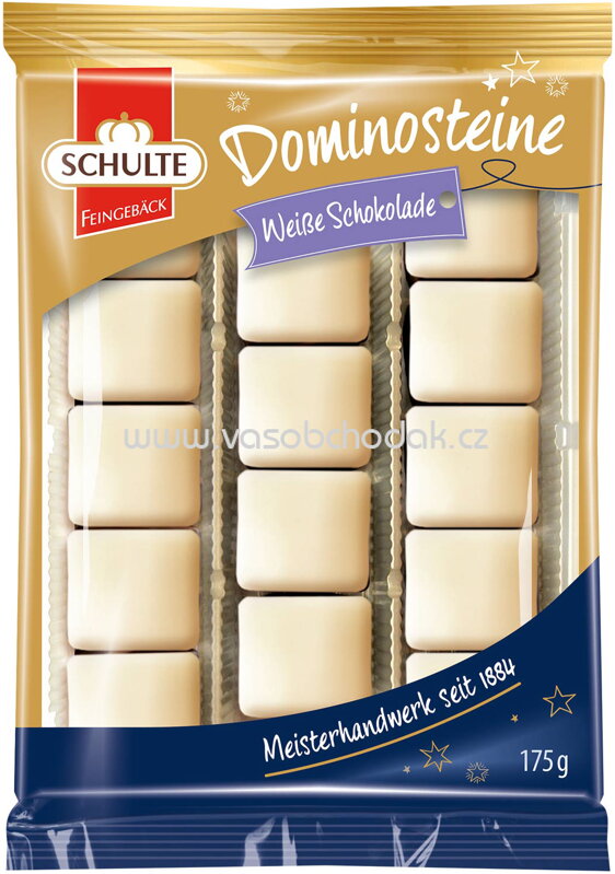 Schulte Dominosteine Weiß, 175g Schulte Dominosteine Weiß, 175g