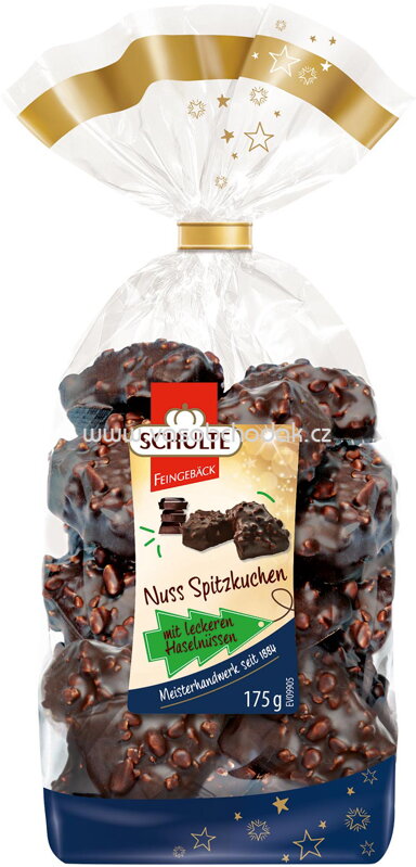 Schulte Feiner Nuss-Spitzkuchen Zartbitter, 175g Schulte Feiner Nuss-Spitzkuchen Zartbitter, 175g