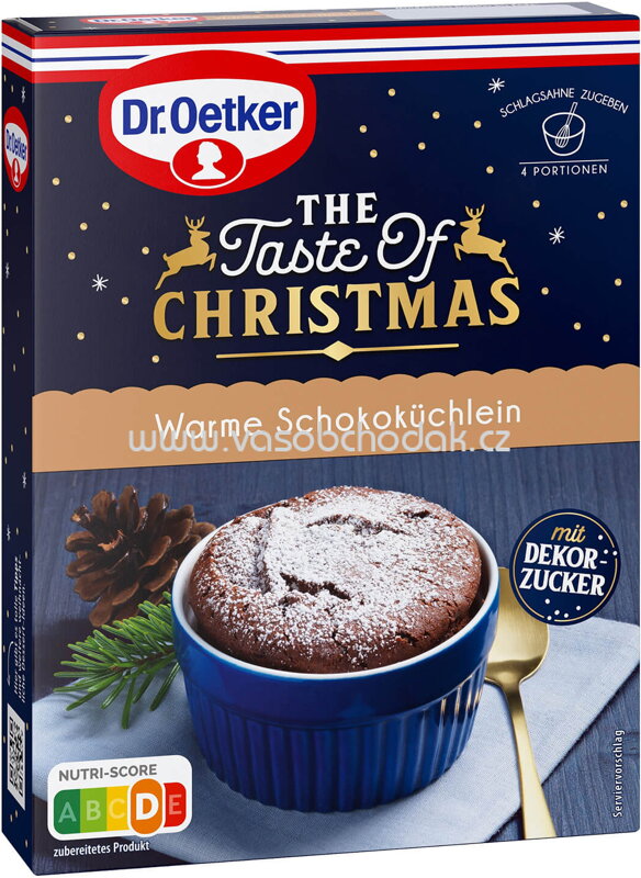 Dr.Oetker The Taste of Christmas Warme Schokoküchlein, 138g Dr.Oetker The Taste of Christmas Warme Schokoküchlein, 138g