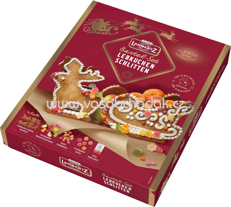 Lambertz Lebkuchen-Schlitten Bastel-Set, 828g Lambertz Lebkuchen-Schlitten Bastel-Set, 828g
