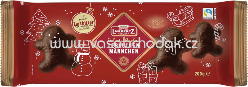Lambertz Lebkuchenmännchen Zartbitter, 200g Lambertz Lebkuchenmännchen Zartbitter, 200g