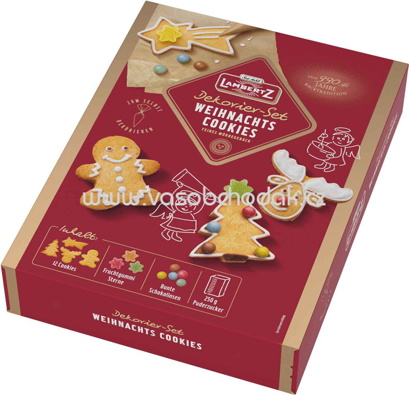 Lambertz Weihnachts-Cookies Dekorier-Set, 500g Lambertz Weihnachts-Cookies Dekorier-Set, 500g