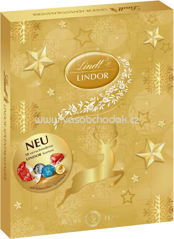 Lindt Lindor Adventskalender, 290g