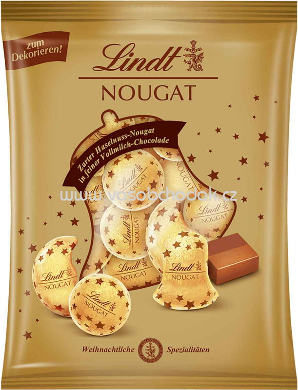 Lindt Nougat zum Dekorien Beutel, 100g