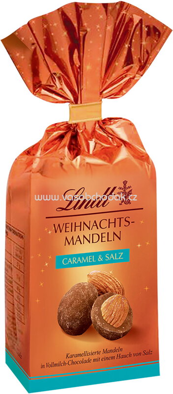 Lindt Weihnachts-Mandeln Caramel & Salz, 100g
