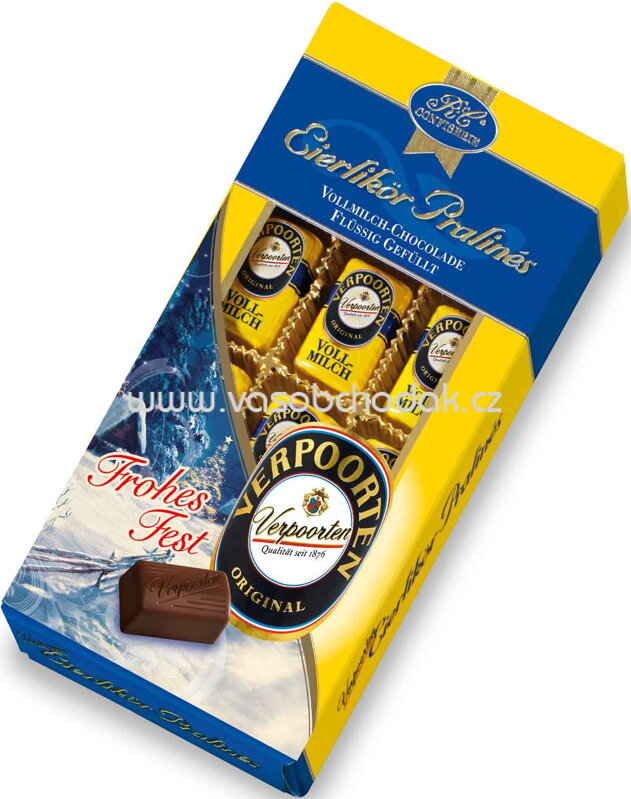 Verpoorten Eierliör Pralinés Vollmilch Weihnachten, 200g Verpoorten Eierliör Pralinés Vollmilch Weihnachten, 200g