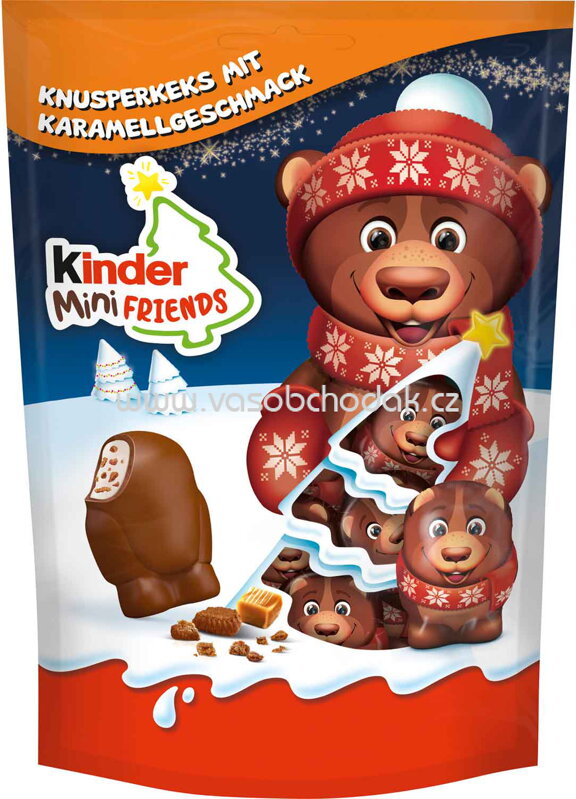 Kinder Mini Friends Knusperkeks Karamell, 18 St, 122g