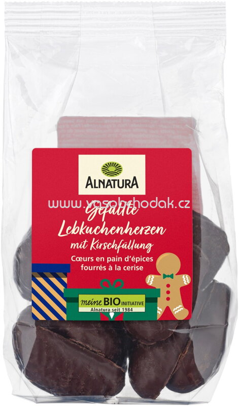 Alnatura Gefüllte Lebkuchenherzen 125g Alnatura Gefüllte Lebkuchenherzen 125g