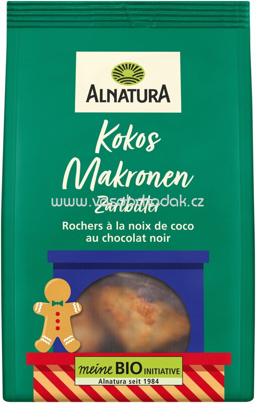 Alnatura Kokosmakronen Zartbitter, 100g Alnatura Kokosmakronen Zartbitter, 100g