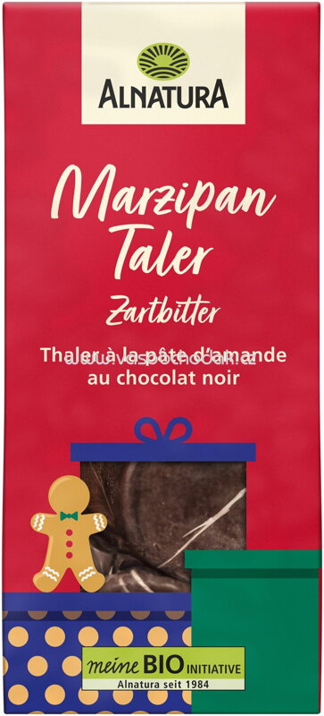 Alnatura Marzipan-Taler Zartbitter 100g Alnatura Marzipan-Taler Zartbitter 100g