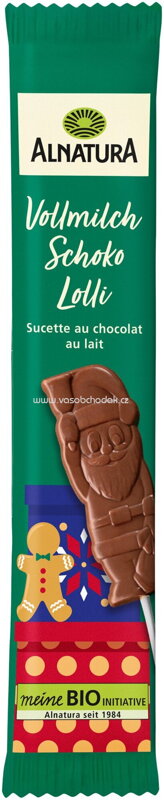 Alnatura Vollmilch Schoko Lolli, 15g Alnatura Vollmilch Schoko Lolli, 15g