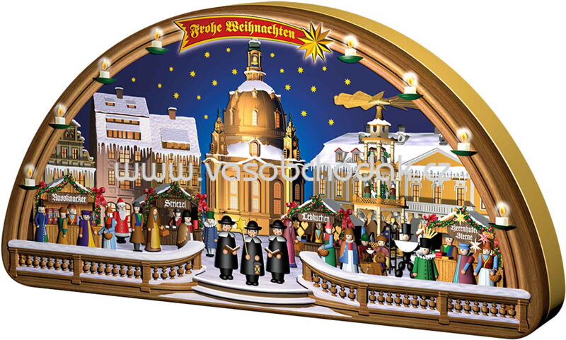 Elbflorenz Stollenkonfekt Schwibbogen Dose, 480g