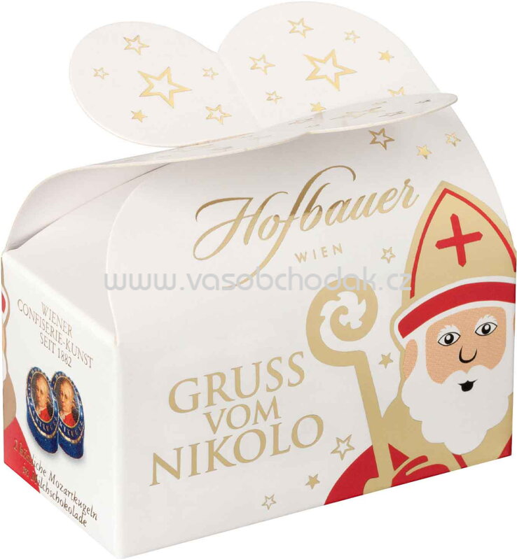 Hofbauer Nikolo Mozartkugeln, 2 St, 40g Hofbauer Nikolo Mozartkugeln, 2 St, 40g