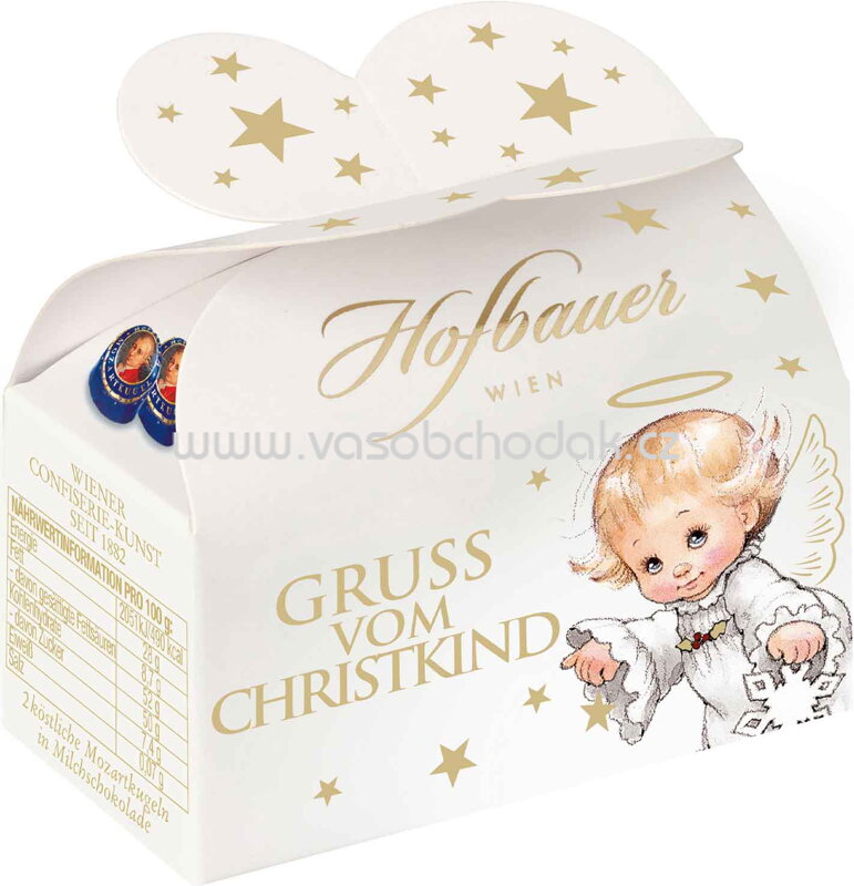 Hofbauer Süßes Christkind Mozartkugeln, 2 St, 40g Hofbauer Süßes Christkind Mozartkugeln, 2 St, 40g