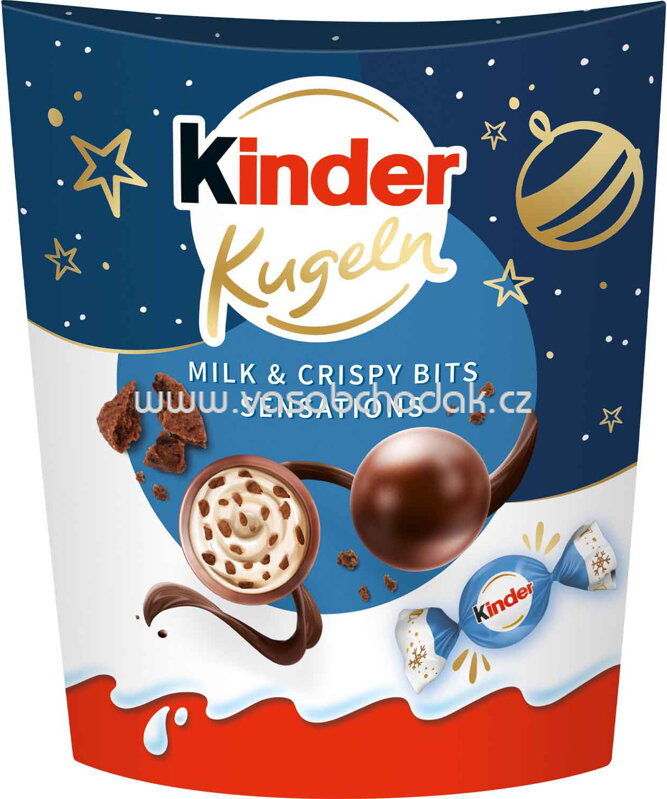 Kinder Kugeln Milk & Crispy Bits Sensations, 90g