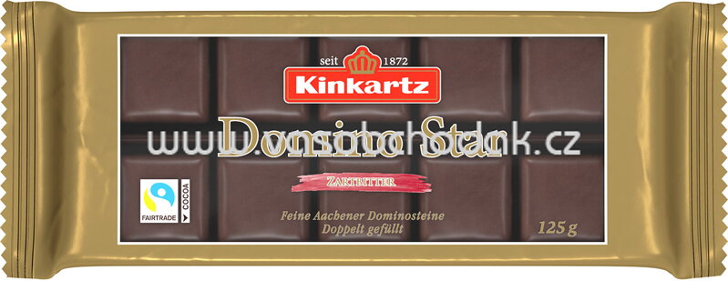 Kinkartz Domino Star Zartbitter, 125g Kinkartz Domino Star Zartbitter, 125g